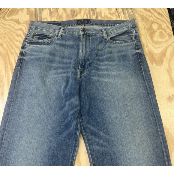 Lucky Brand 181 Jeans Relaxed Straight Blue Denim Men's 36X32 Y2K Retro Preppy - Picture 5 of 16